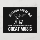 Je weet dat je een oude grappige prijsopgave bent briefkaart (Voorkant)