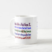 "Je weet dat je een Peds Zuster bent als..." Koffiemok (Voorkant links)