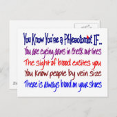 Je weet dat je een Phlebotomist bent als... Briefkaart (Voorkant / Achterkant)