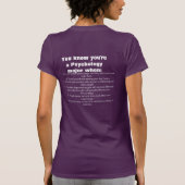Je weet dat je een psycholoog bent als... t-shirt (Achterkant)