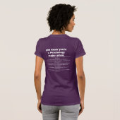 Je weet dat je een psycholoog bent als... t-shirt (Achterkant volledig)