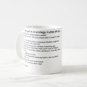 Je weet dat je een urologisch verpleegster bent al koffiemok (Voorkant links)