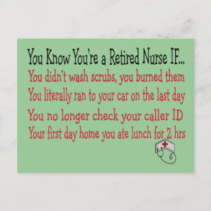 Je weet dat je een VERKEERDE VERPLEEGKUNDIGE bent  Briefkaart