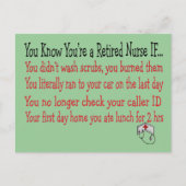 Je weet dat je een VERKEERDE VERPLEEGKUNDIGE bent  Briefkaart (Voorkant)