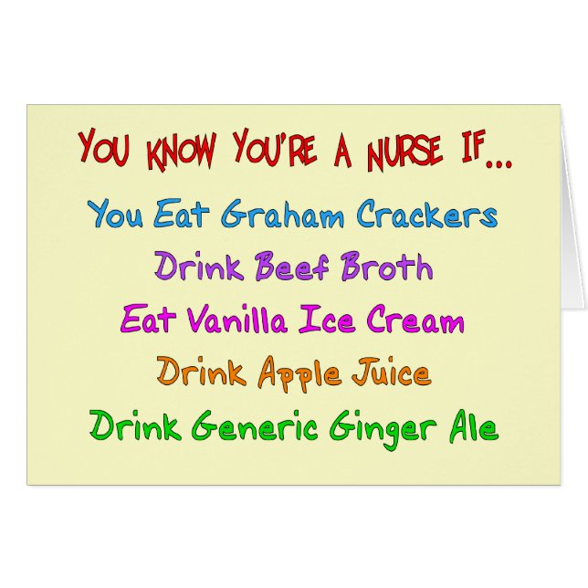 Je weet dat je een verpleegster bent als... (Voorkant Horizontaal)