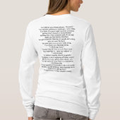 Je weet dat je een verzender te lang bent geweest. t-shirt (Achterkant)