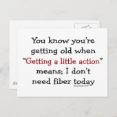 Je weet dat je oud wordt als briefkaart (Voorkant / Achterkant)