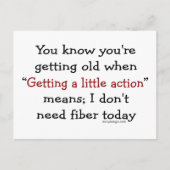 Je weet dat je oud wordt als briefkaart (Voorkant)