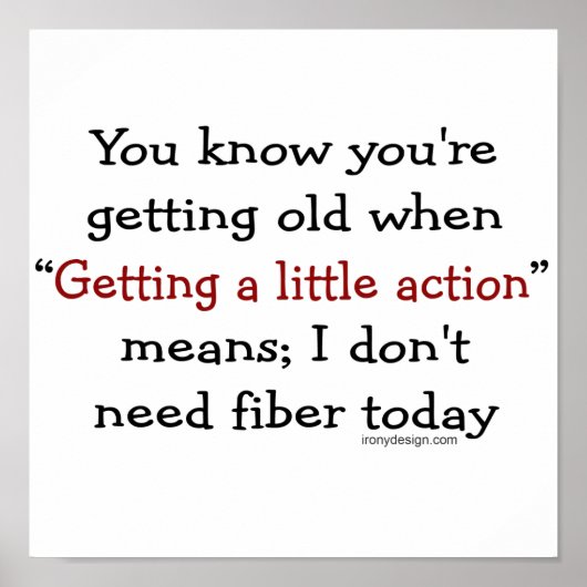 Je weet dat je oud wordt als poster (Voorkant)