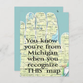 Je weet dat je uit Michigan bent als je herkent Briefkaart (Voorkant / Achterkant)