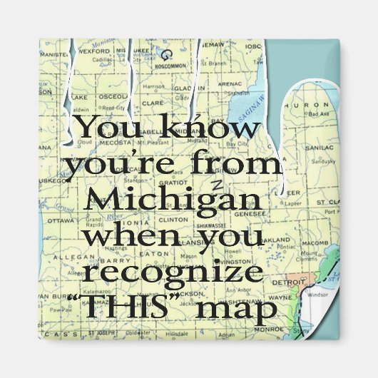 Je weet dat je uit Michigan bent als je herkent Magneet (Voorkant)