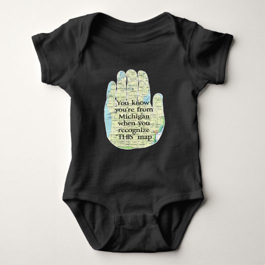 Je weet dat je uit Michigan bent als je herkent Romper (Voorkant)