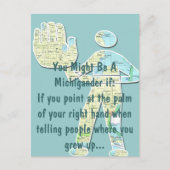 Je weet dat je uit Michigan bent als je het herken Briefkaart (Voorkant)