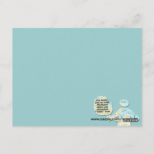 Je weet dat je uit Michigan bent als je het herken Briefkaart (Achterkant)