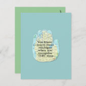 Je weet dat je van Michigan bent als Briefkaart (Voorkant / Achterkant)