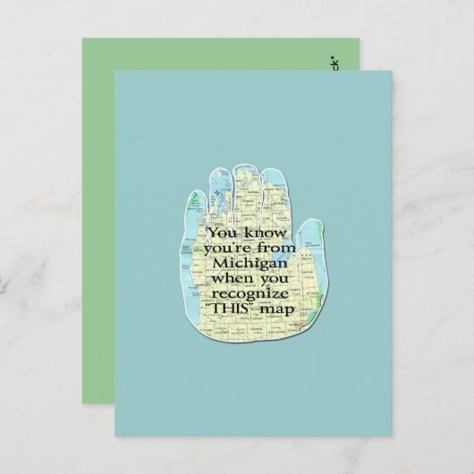 Je weet dat je van Michigan bent als Briefkaart (Voorkant / Achterkant)