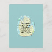 Je weet dat je van Michigan bent als Briefkaart (Voorkant)