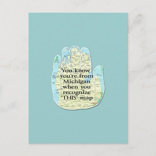 Je weet dat je van Michigan bent als Briefkaart (Voorkant)