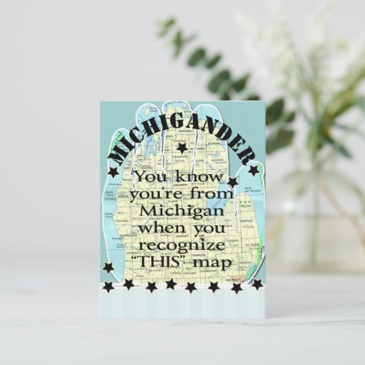 Je weet dat je van Michigan bent als Briefkaart (Staand voorkant)