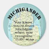 Je weet dat je van Michigan bent als Magneet (Voorkant)