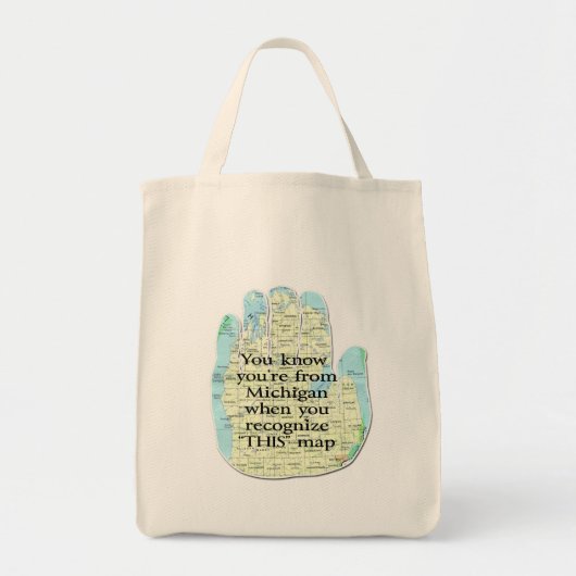 Je weet dat je van Michigan bent als Tote Bag (Voorkant)