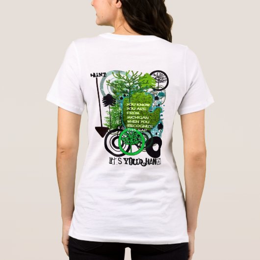 Je weet dat je van Michigan bent als Tri-Blend Shirt (Achterkant)