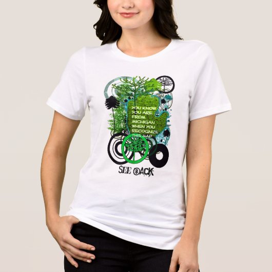 Je weet dat je van Michigan bent als Tri-Blend Shirt (Voorkant)
