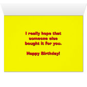 "JE WEET DAT NIEUWE BICYCLUS DIE JE WILDE..." (Binenzijde Horizontaal (Onderkant))