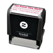 "Je weet dit wel!" + Tiller Name Rubber Stamp Zelfinktende Stempel (Product)