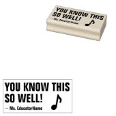 "JE WEET DIT ZO GOED!" Feedback Rubberstempel (Gestempeld)