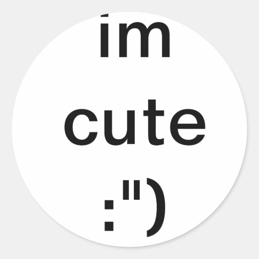 Je weet het ronde sticker (Voorkant)