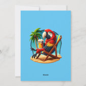 Je weet hoe laat het is feestdagenkaart (Achterkant)