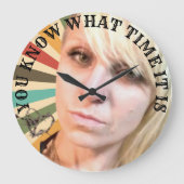 Je weet hoe laat het is grote klok (Voorkant)