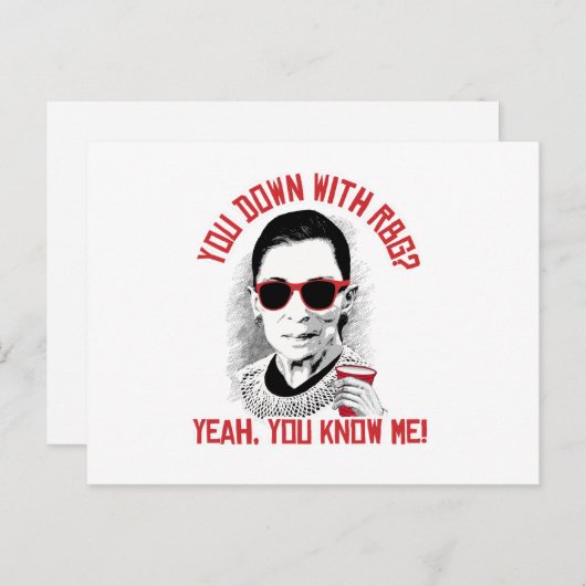 Je weet me wel met RBG Briefkaart (Voorkant / Achterkant)