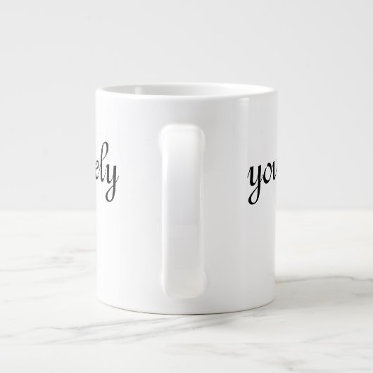 Je weet niet hoe mooi je bent grote koffiekop (Achterkant)