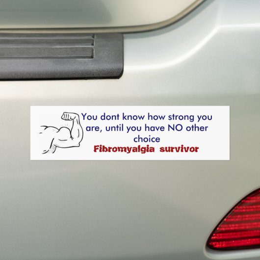 Je weet niet hoe sterk je bent, bumpersticker (Op auto)
