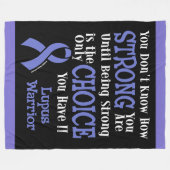 Je weet niet hoe sterk... Lupus Fleece Deken (Voorkant (Horizontaal))