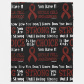 Je weet niet hoe sterk...Sickle Cell Fleece Bla (Voorkant)