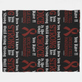 Je weet niet hoe sterk...Sickle Cell Fleece Bla (Voorkant (Horizontaal))