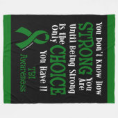 Je weet niet hoe sterk...TBI fleece deken (Voorkant (Horizontaal))