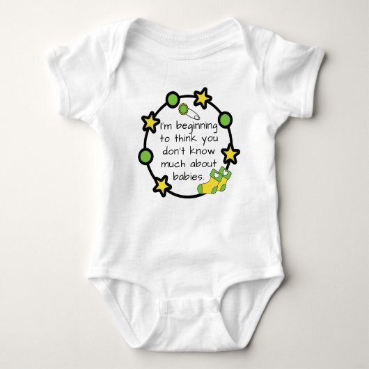 Je weet niet veel over baby's romper (Voorkant)