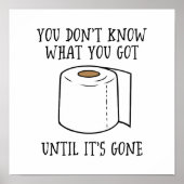 Je weet niet wat je hebt tot het weg is. poster (Voorkant)