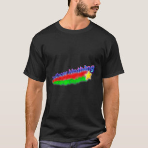 Je weet niets van existentiële doodsangst ster P T-shirt