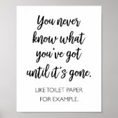 Je weet nooit wat je hebt poster (Voorkant)