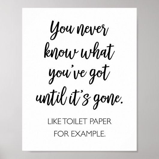 Je weet nooit wat je hebt poster (Voorkant)