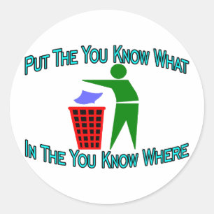 Je weet waar ronde sticker