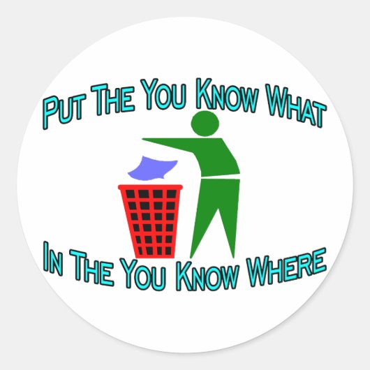 Je weet waar ronde sticker (Voorkant)