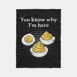 Je Weet Waarom Ik Hier Ben Duivelsei Retro Grappig Fleece Deken