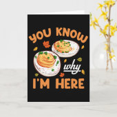 Je Weet Waarom Ik Hier Ben Thanksgiving Deviled Ei Kaart (Gele Bloem)