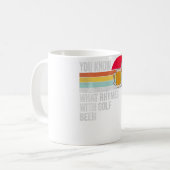 Je weet wat er gebeurt met Golf en beerpullover Koffiemok (Voorkant links)